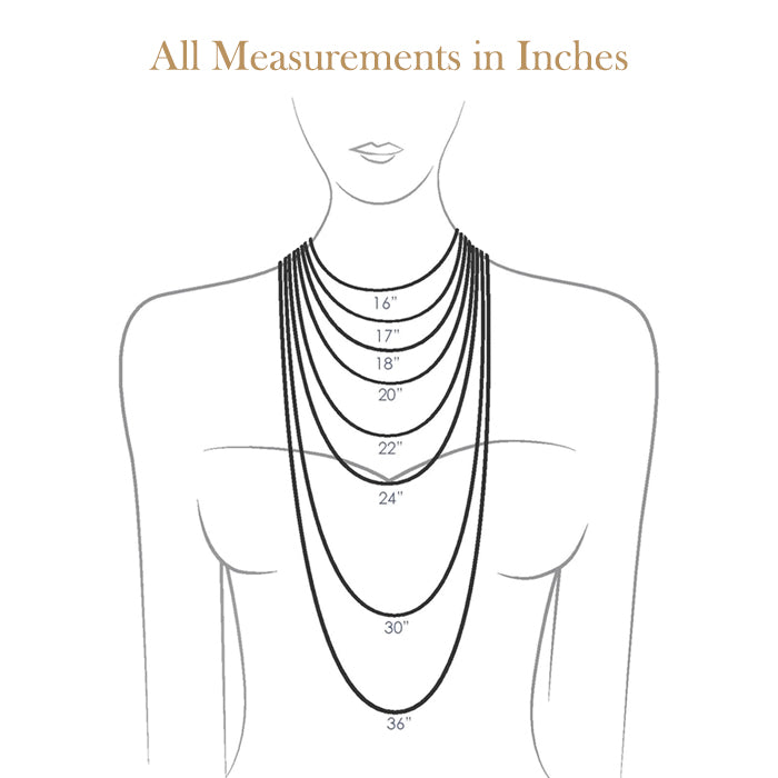 Necklaces size guide – Anata Jewelry